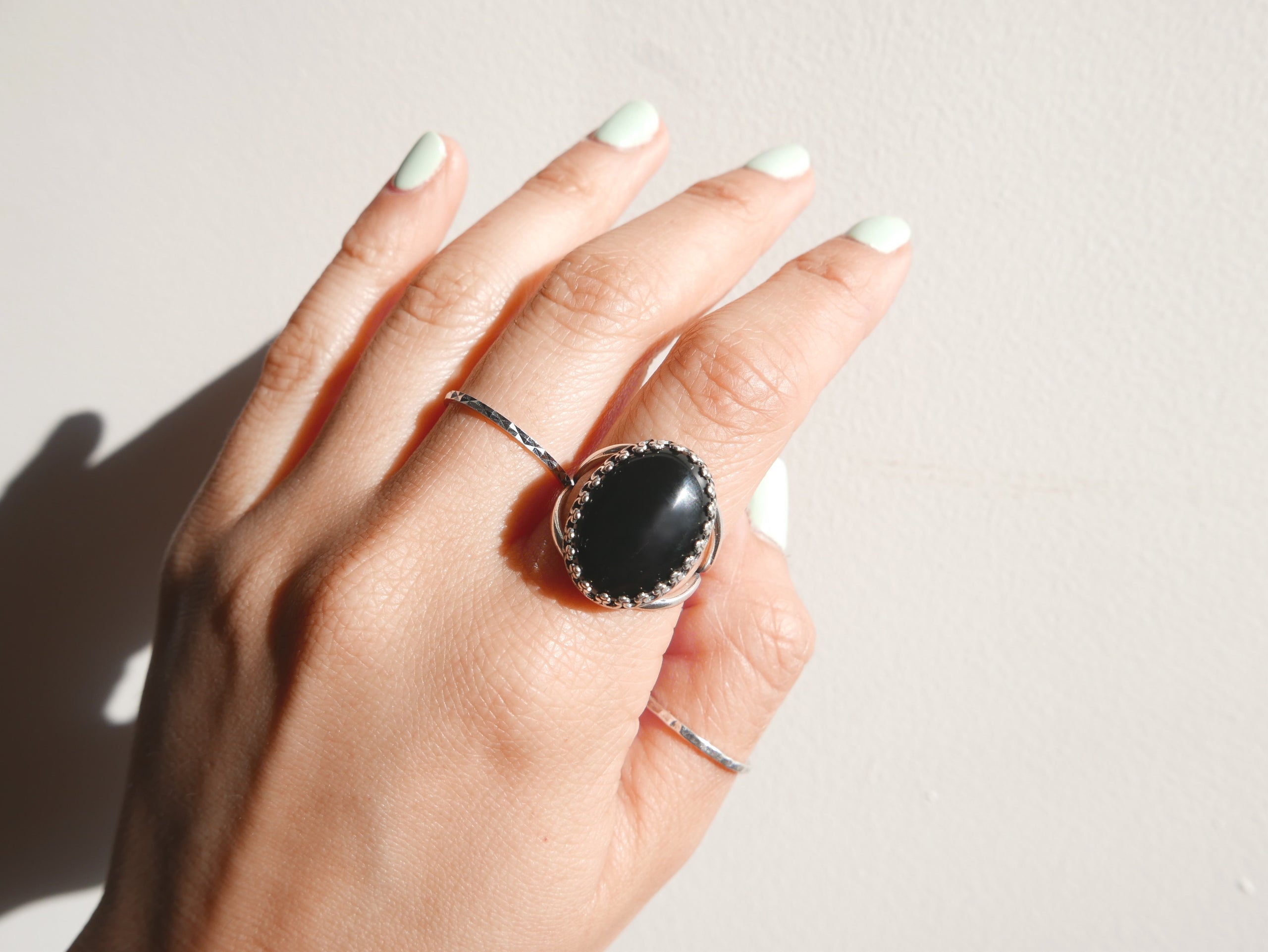 Ring med onyx deals
